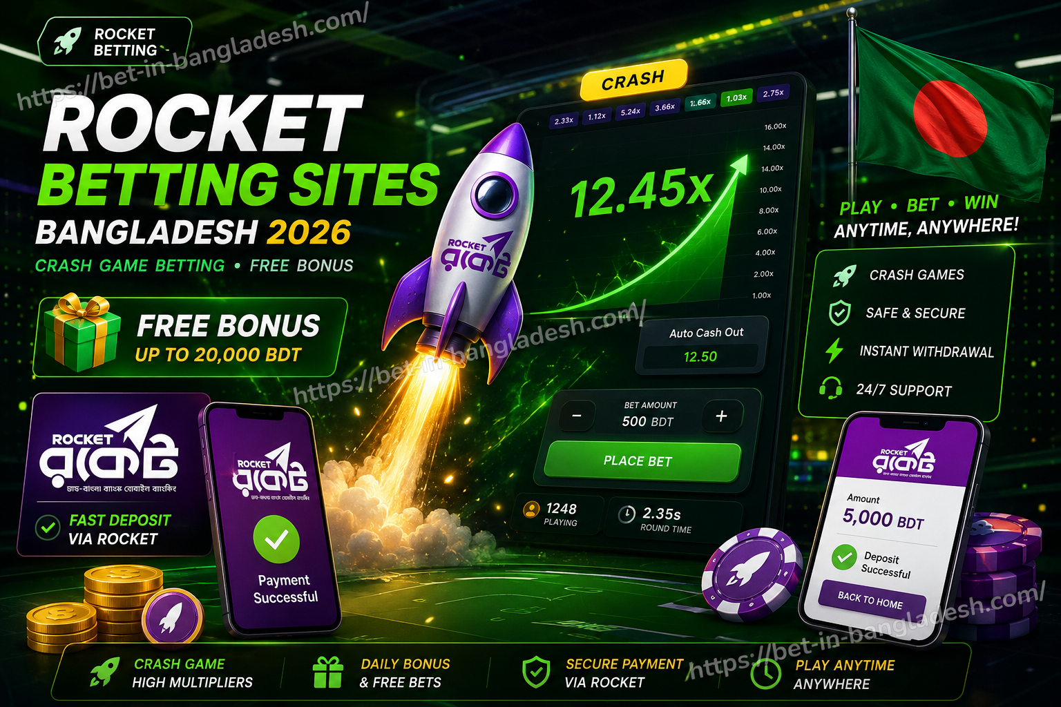 Rocket Betting Sites Bangladesh 2026 | Best Crash Game Platforms & রকেট গেম গাইড